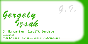 gergely izsak business card